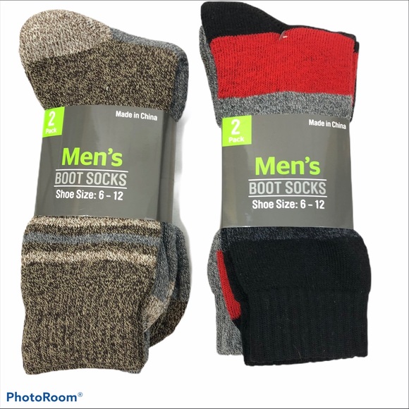 Other - Two packs Men’s Brand New Boot Socks- 4 Pairs